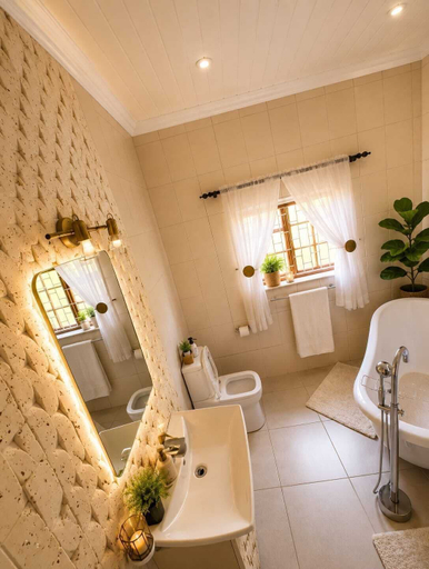 Bathroom 5, Moonriver Guesthouse, Siyanda