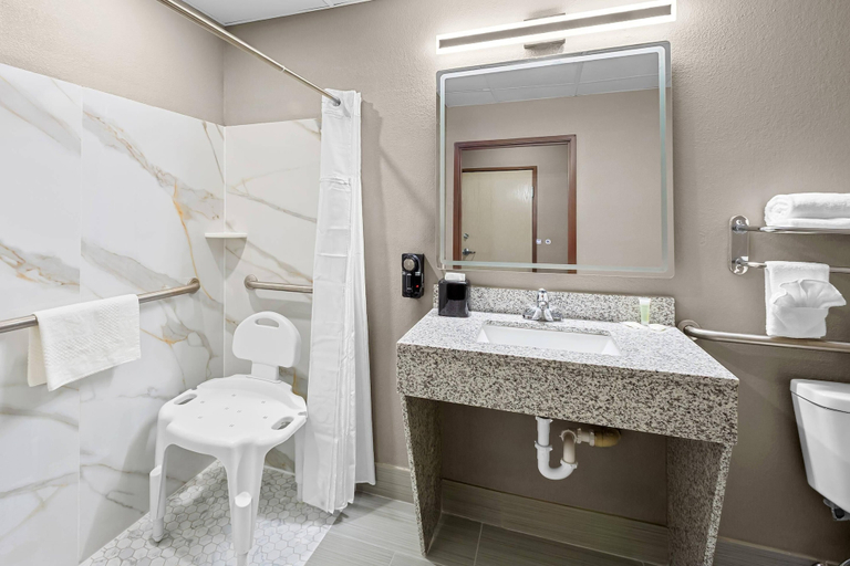 Bathroom 4, Rodeway Inn West Point, MS, Clay