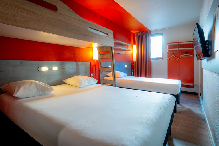 Bedroom 4, ibis budget Paris Porte de Pantin, Seine-Saint-Denis