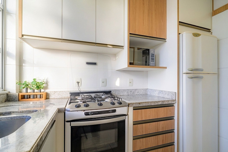 Private kitchen 5, Charming Apartment in Downtown Floripa Edc402, Florianopolis