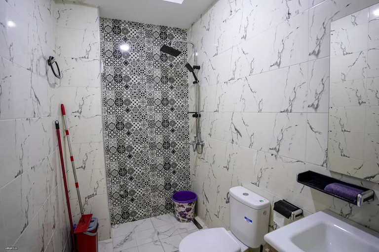 Bathroom 5, Charming 2-bedroom Apartment in Martil With City Views, Tétouan