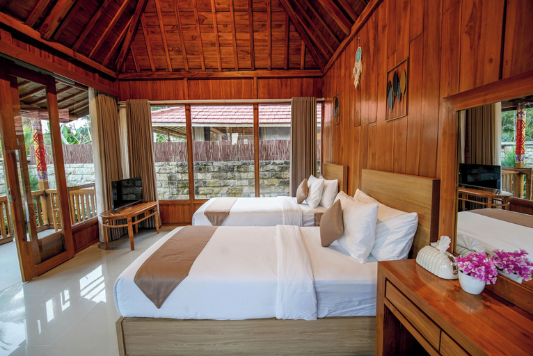 Room 2, 1BR Twin Beds Villa Yudistira in Ubud, Gianyar