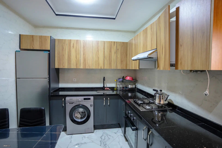 Laundry, Charming 2-bedroom Apartment in Martil With City Views, Tétouan