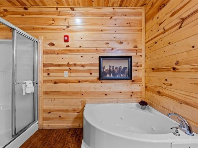 Bathroom 4, Foxwood Mansion 14 Bedroom Cabin by RedAwning, Sevier