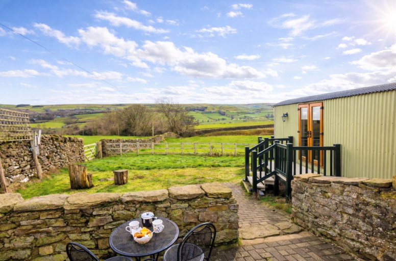 View from property 3, Scenic Dales Hut With Hot Tub for 2, Durham