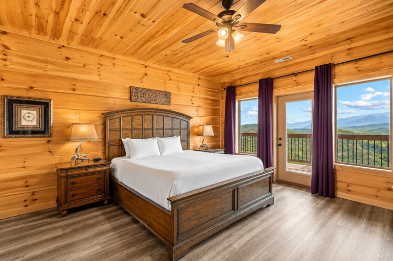 Bedroom 3, Foxwood Mansion 14 Bedroom Cabin by RedAwning, Sevier