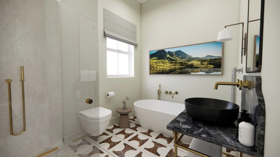 Bathroom 5, Eendracht Hotel, Cape Winelands