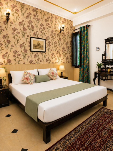 Bedroom, The Boho Heritage Haveli, Jaipur