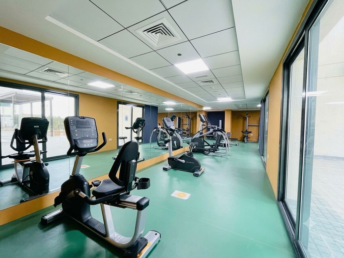 Fitness facility, Stylish 1BR Apartment at AKA Residence, Dubai
