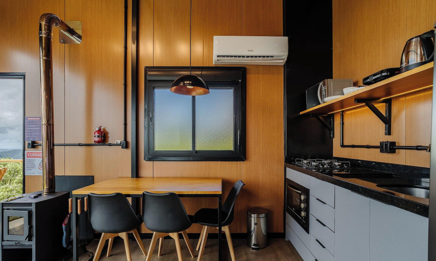 Private kitchen 5, Romantic Cabin With Amazing View Vst040, Anitápolis