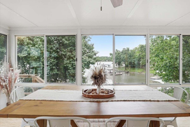 View from room, Lakefront Retreat at 10mm w/ Dock & Sunroom, Camden