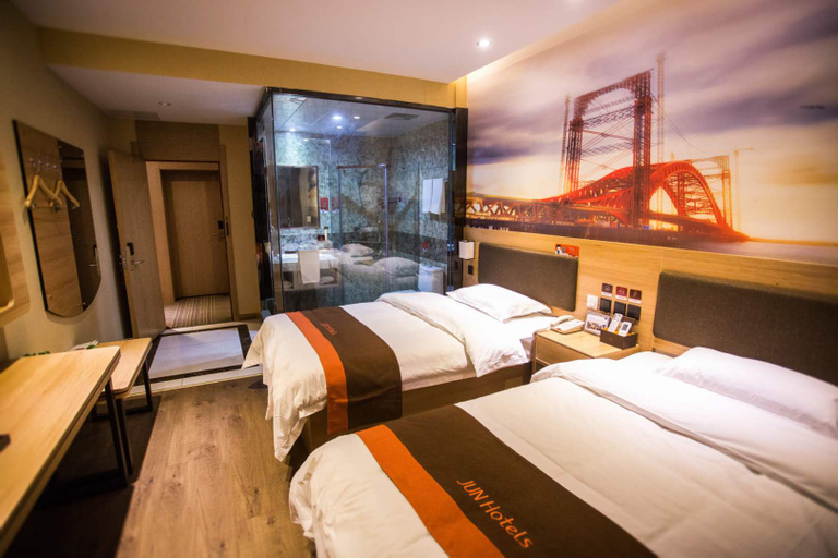Bedroom, Junyi Chain Hotel (Lingbi Huancheng East Road Bridgehead Branch), Suzhou