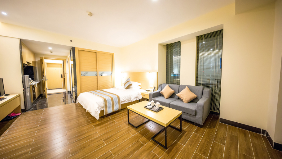 Bedroom, Juda International Apartment Huijiang Metro Station, Guangzhou