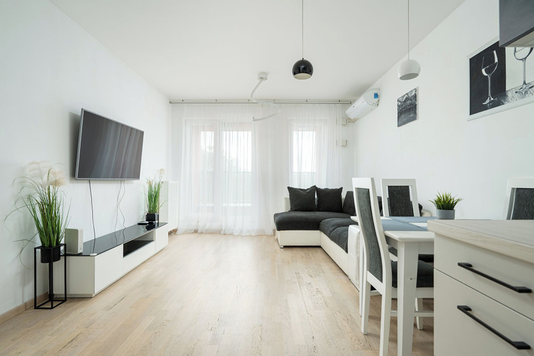 Living room 2, RentPlanet - Apartament Obozowa, Warsaw
