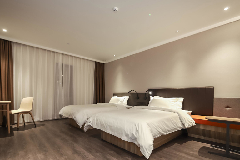 Bedroom 2, Hanting Premium Hotel Youjia Nanjing Xinjiekou, Nanjing