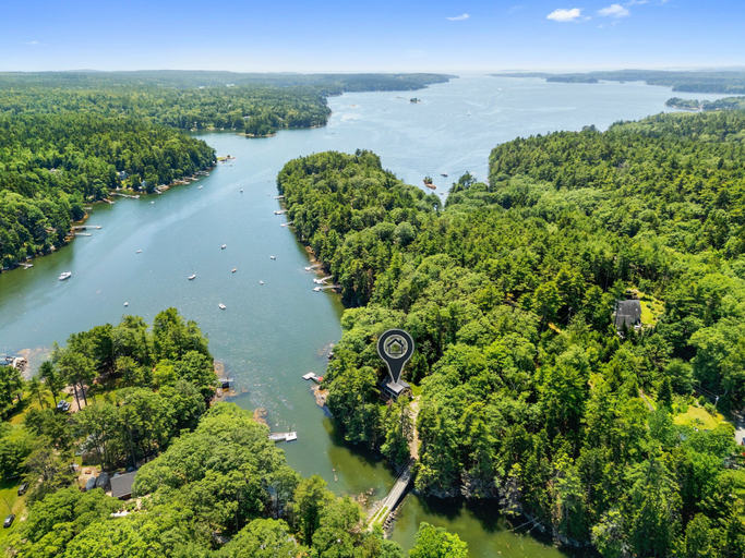 Aerial view 2, The Boathouse, Sagadahoc
