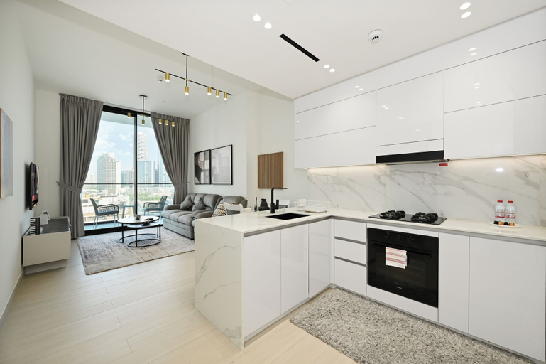 Private kitchen 4, Bloomfields 1BR in Binghatti Onyx, Dubai