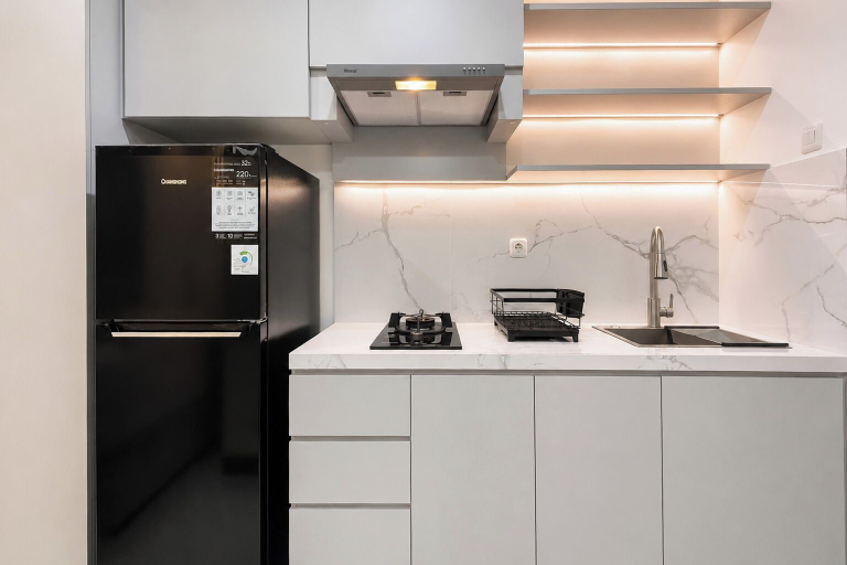 Interior 2, Best Choice Studio Apartment At Westown View Surabaya, Surabaya