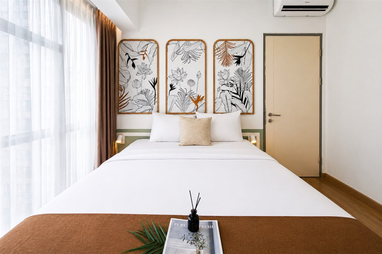 Room 5, Modern 3Br Apartment With Chic Style At M-Town Residence, Tangerang