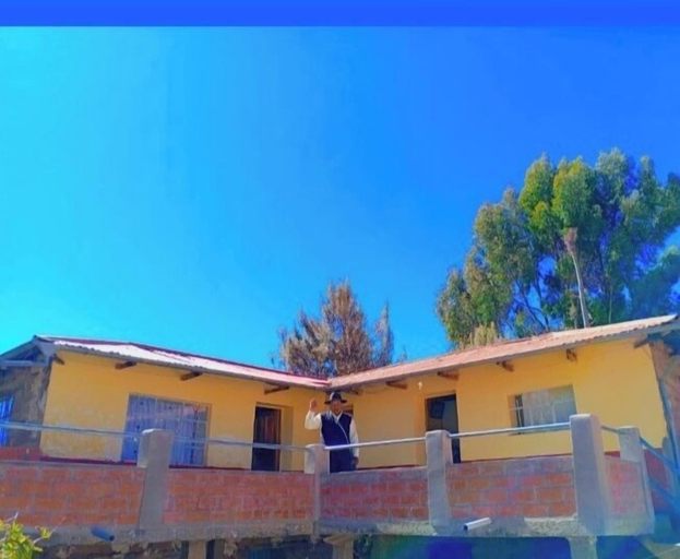 Front of property, Amantani casa de Mamani, Lago Titicaca