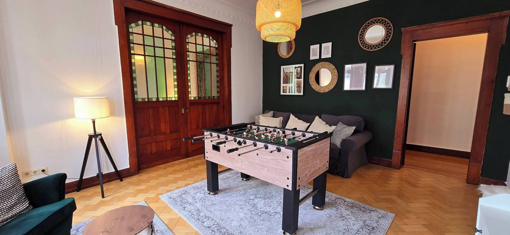 Living room 5, Apt Denkmal1909 165qm 8gäste 3BR Balkon und Kicker, Bremerhaven