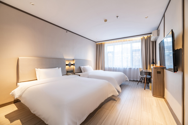 Bedroom 2, Hanting Hotel Changchun Chongqing Road Vivid City, Changchun