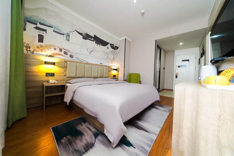 Bedroom 2, Floure Hotel (Suzhou Jinji Lake West Branch), Suzhou