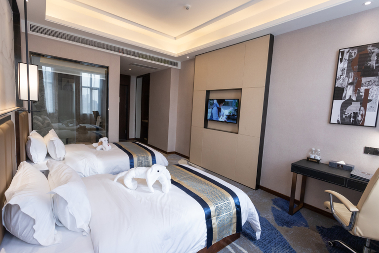 Bedroom 2, New Beacon Juncheng Hotel (Huangmei High-speed Railway East Station Store), Huanggang