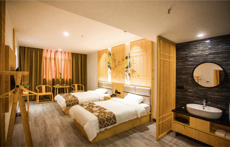 Bedroom, Yuezhu Hotel, Ningde