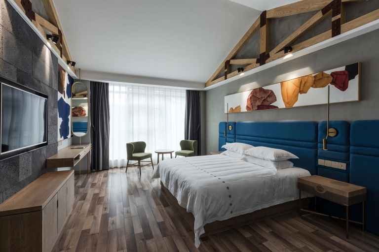 Bedroom, Lanshanlan Art Hotel, Leshan