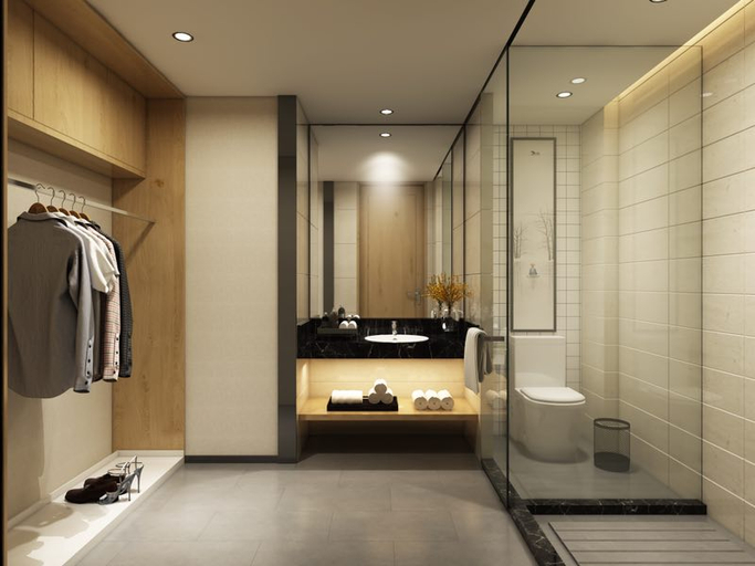 Bathroom, Starway Hotel Ningbo University Lulin, Ningbo