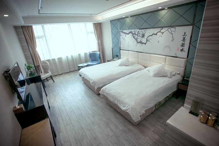 Bedroom 2, Qingmu Boutique Hotel (Nantong Haimen Bus Station), Nantong