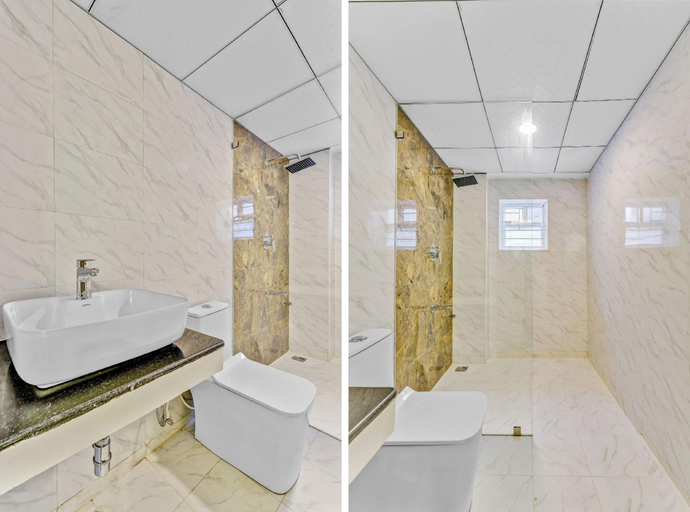 Bathroom 4, Rohaan hotels Medavakkam by UPAR, Kancheepuram