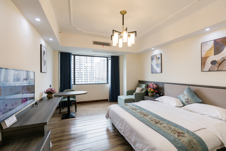 Bedroom 2, Homeinn Pebble Motel(Guang'an South Station), Guang'an