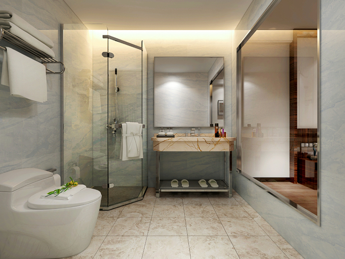 Bathroom, Yuanguan Hotel, Changde