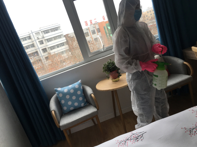 Bedroom 2, Yueke Hotel (Zhoukou Zhoushang Road Store), Zhoukou