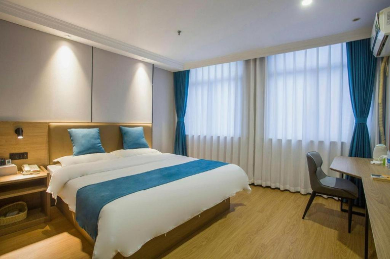 Bedroom 2, GreenTree Inn Yangzhou South Yunhe Road Yangzhou Bridge Express Hotel, Yangzhou