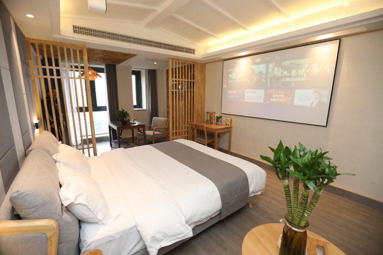 Bedroom 2, Pousada de Bambu (Estação Ferroviária de Alta Velocidade de Yueyang Leste), Yueyang