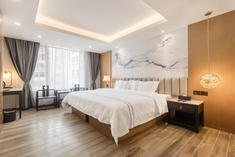 Bedroom, Yundora Apartment(Mingzhu railway station), Zhuhai