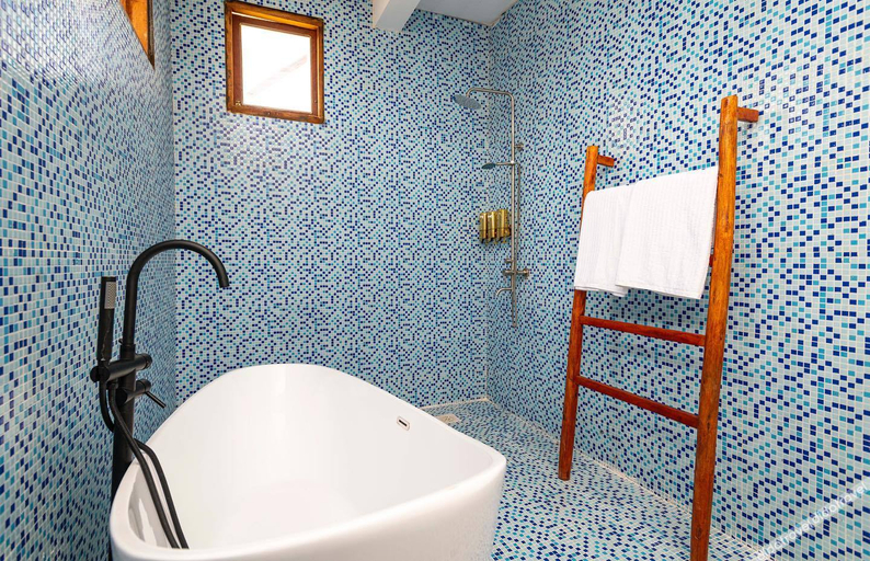 Bathroom, Asante Sana Beach Cottages, Kaskazini 'A'