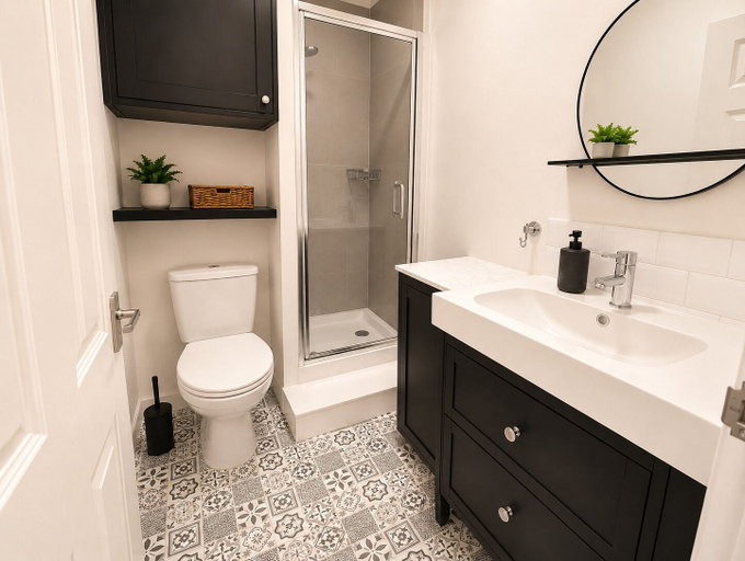 Bathroom 3, Spacious studio flat in Notthing Hill, London