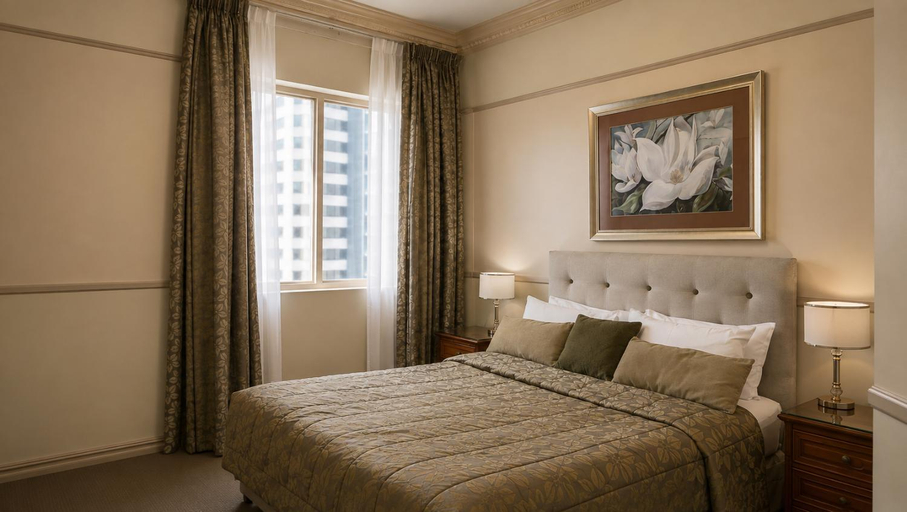 Bedroom 2, Royal Albert Apartments Hotel, Brisbane