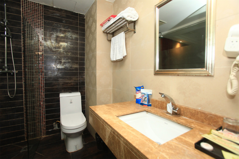 Bathroom 2, Wangdian Hotel, Deyang
