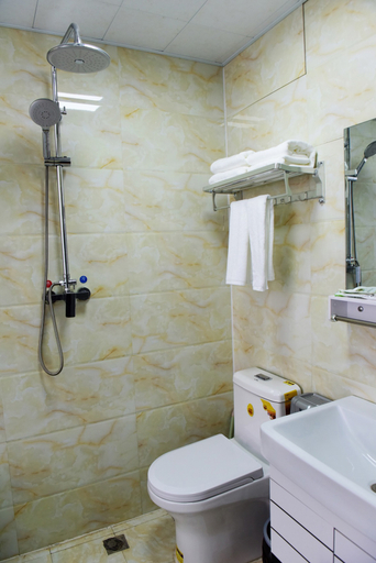 Bathroom, Dengkou Rujia Boutique Hotel, Baynnur