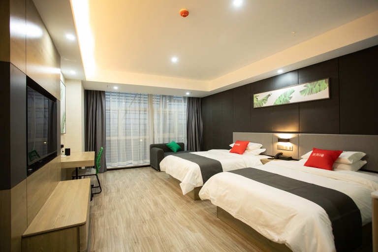Bedroom 2, Shankee Hotel (Hangzhou Binjiang Baolong Weiye Road Subway Station), Hangzhou