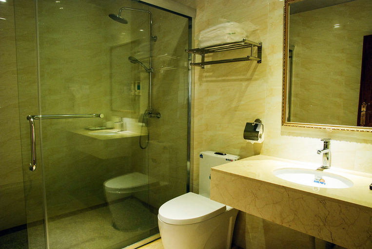 Bathroom 3, Borrman Hotel Dongguan Zhongtang, Dongguan