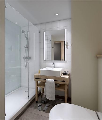 Bathroom 4, Hampton by Hilton Tours Centre, Indre-et-Loire