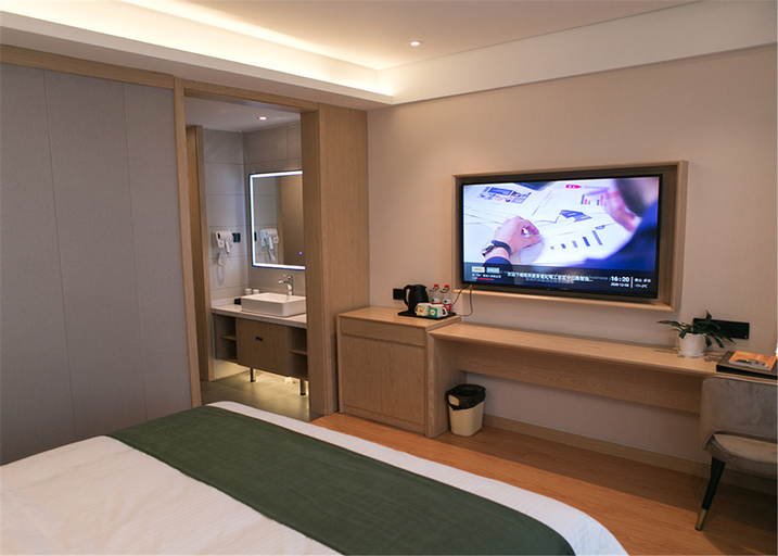 Bedroom 2, GreenTree Inn (Tangshan Caofeidian Industrial Zone, Eleven Plus Bus Station), Tangshan