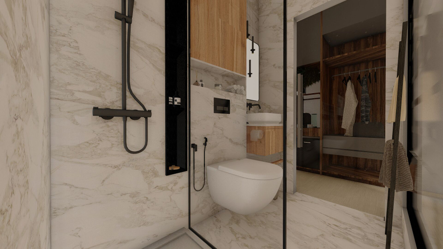 Bathroom 5, Envy SeaSide Suites, Crete
