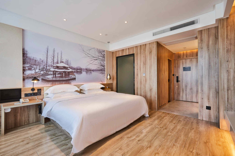 Bedroom 2, Boya Smart Hotel (Hangzhou Xiaoshan Airport Yipeng Subway Station), Hangzhou